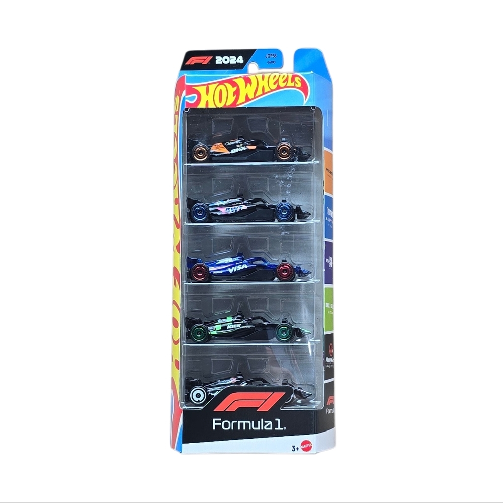(2025) Hot Wheels -1:64 Scale Formula 1 Collectible Race Car (5-Pack), NEW - Picture 3 of 9